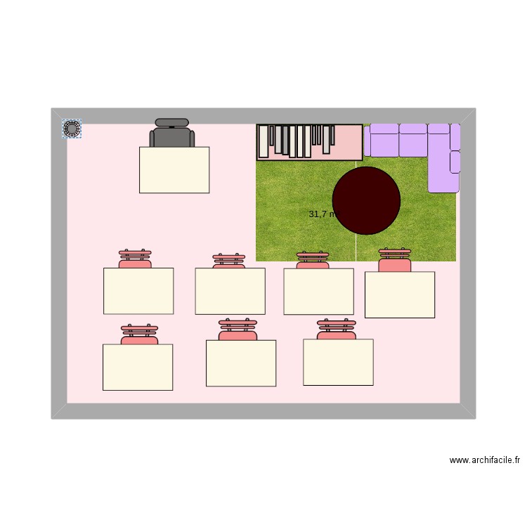 eco ecolere. Plan de 1 pièce et 32 m2