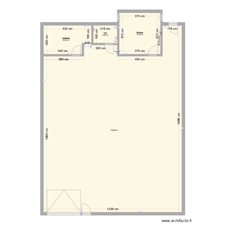 79lacreche. Plan de 4 pièces et 208 m2