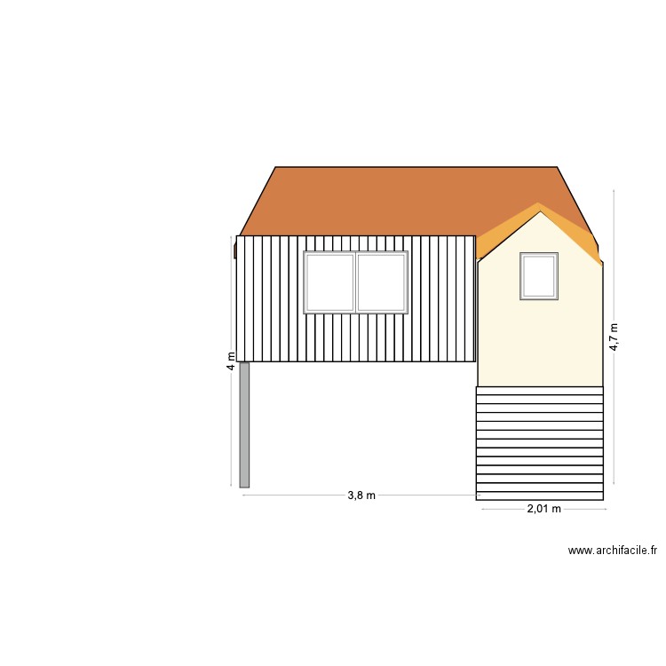 essai d'élévation. Plan de 0 pièce et 0 m2