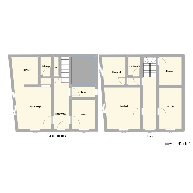 GR3384. Plan de 10 pièces et 104 m2