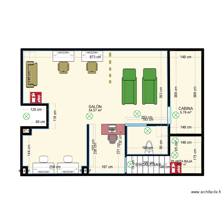 coco_emerg. Plan de 6 pièces et 45 m2