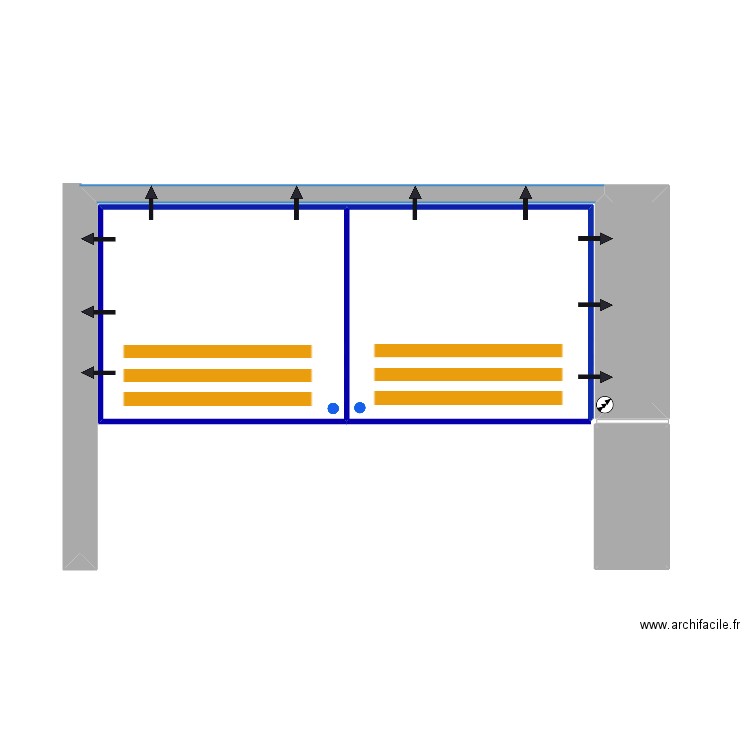 WAYBOE Quelfes. Plan de 4 pièces et 23 m2