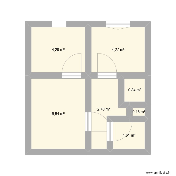 herserange. Plan de 7 pièces et 21 m2