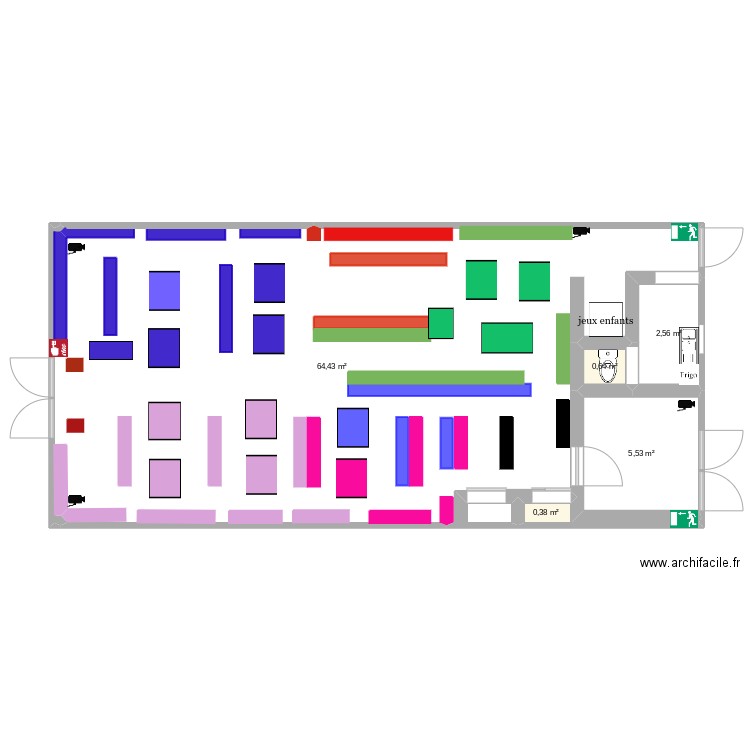 orchestra. Plan de 5 pièces et 74 m2