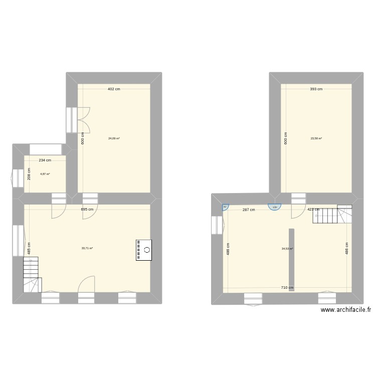 maison essaie1. Plan de 5 pièces et 121 m2