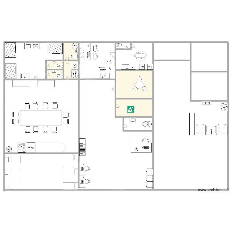 Le NID MAJ. Plan de 4 pièces et 176 m2