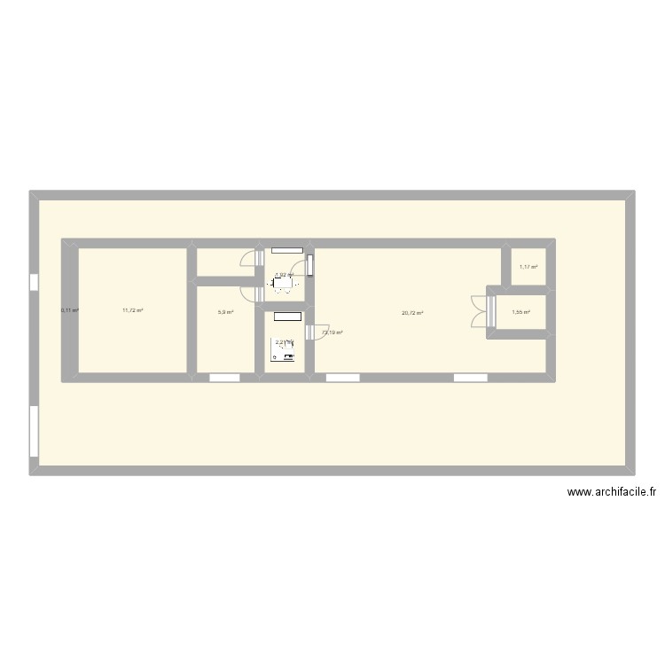 plan carosserie. Plan de 9 pièces et 178 m2