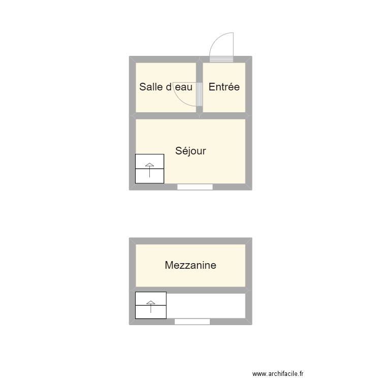 PLAN 2405 LAMRCHE HENRI. Plan de 5 pièces et 6 m2