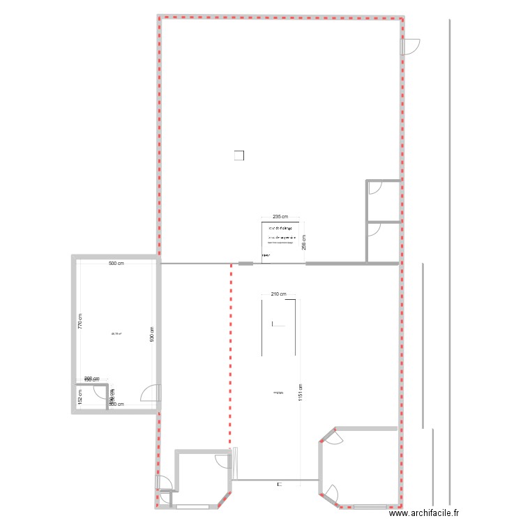 plan CTA DU PRE BOCAGE OBRINGER. Plan de 1 pièce et 46 m2