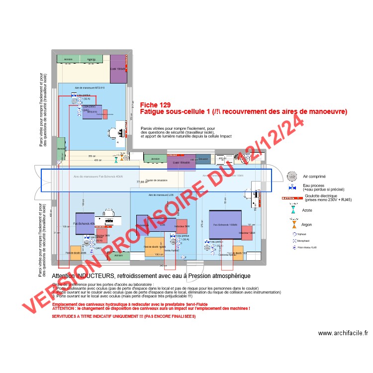 Fatigue: Sous-cellule 1 V7. Plan de 1 pièce et 78 m2