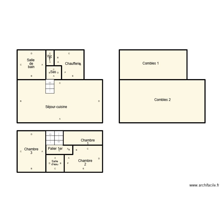 PENMARCH TANNEAU 2. Plan de 12 pièces et 50 m2