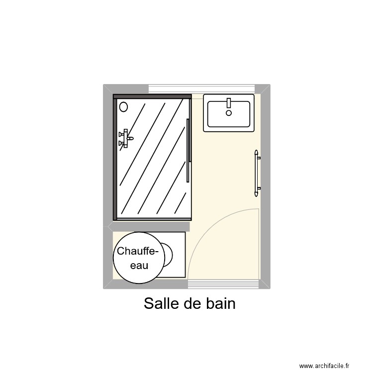 villa 13 sdb. Plan de 1 pièce et 3 m2