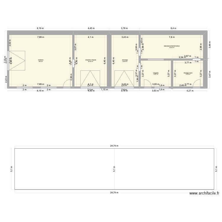 plan 3. Plan de 6 pièces et 148 m2