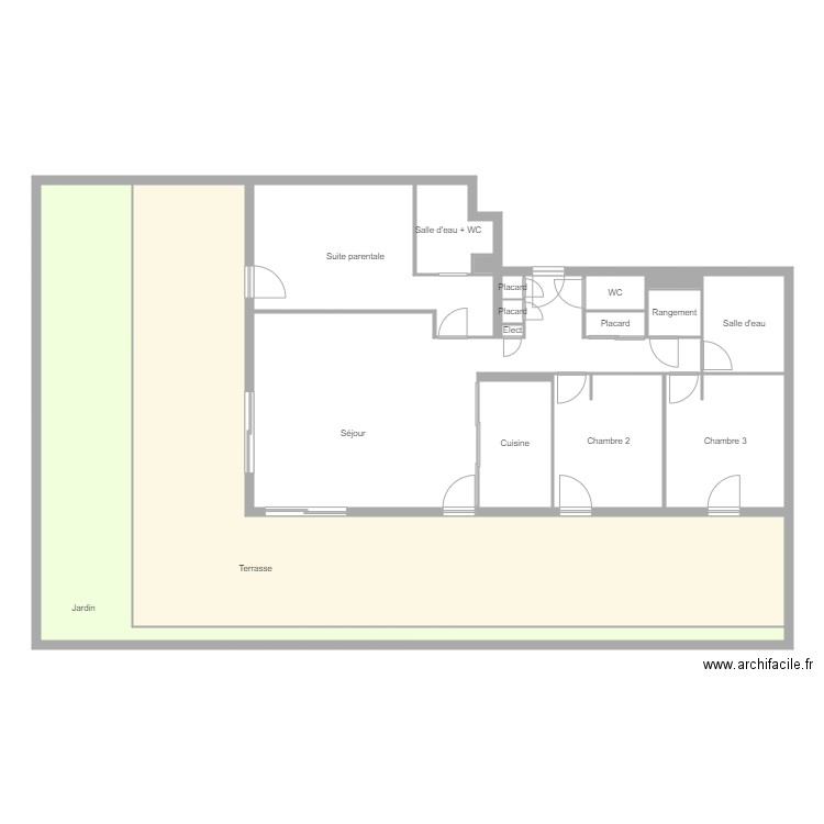 cifai. Plan de 17 pièces et 238 m2