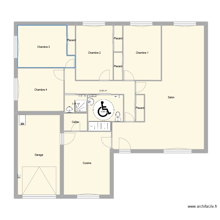 Saintorens proposition 5. Plan de 15 pièces et 133 m2