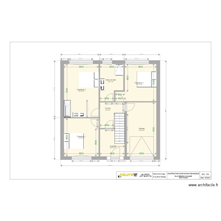 REZ DE CHAUSSEE LOT A CRUSNES. Plan de 0 pièce et 0 m2