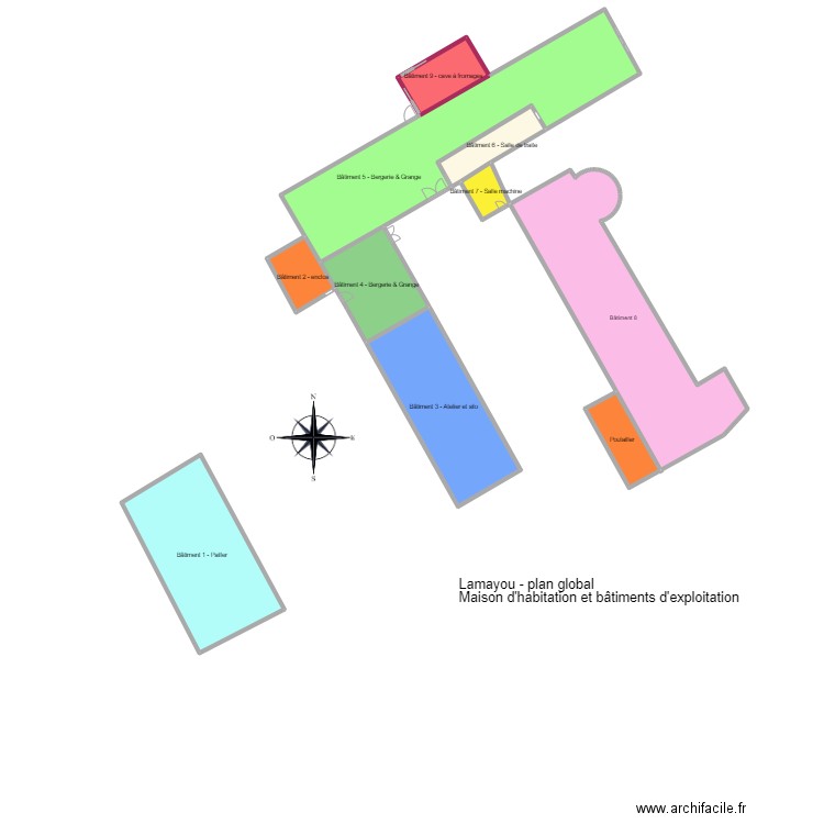 Lamayou. Plan de 0 pièce et 0 m2