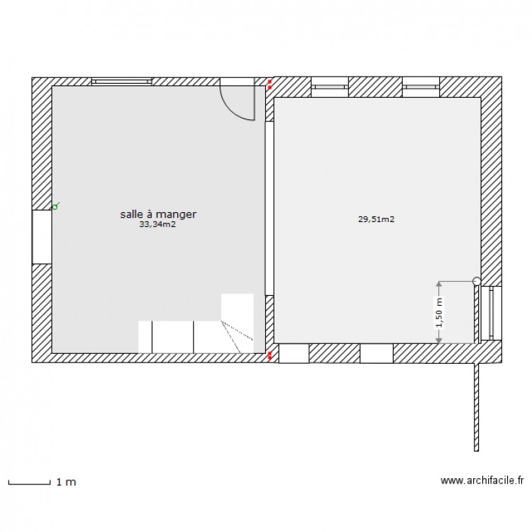 assainissement cuisine. Plan de 0 pièce et 0 m2