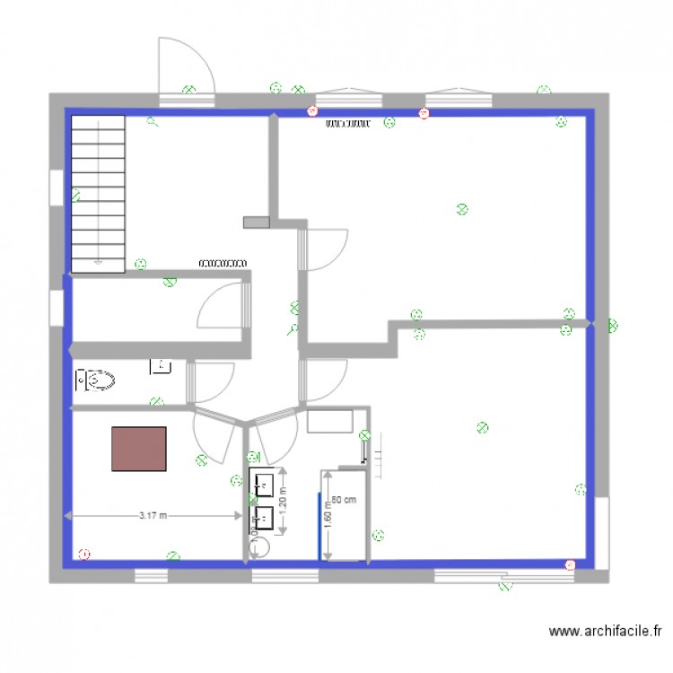 RDC SDB V4. Plan de 0 pièce et 0 m2