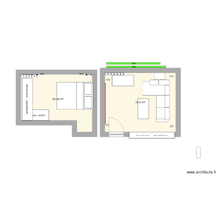 Salle Cinéma. Plan de 0 pièce et 0 m2