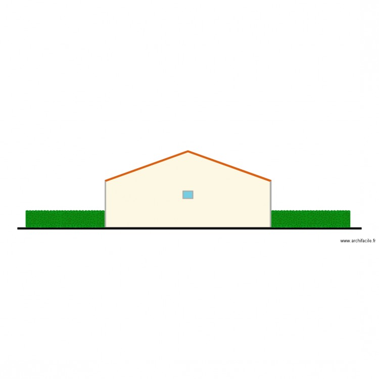 FACE OUEST. Plan de 0 pièce et 0 m2