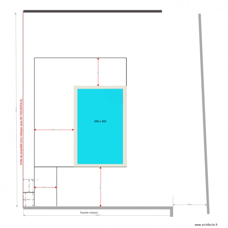 Dalle piscine sans pool 1210b. Plan de 0 pièce et 0 m2