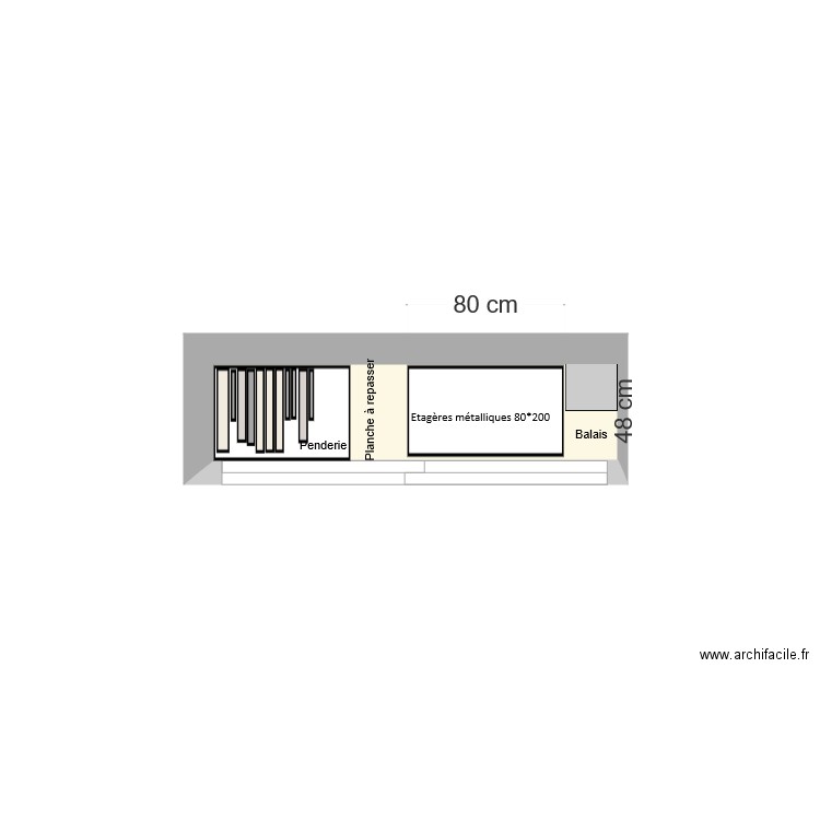 Placard Cuisine. Plan de 0 pièce et 0 m2