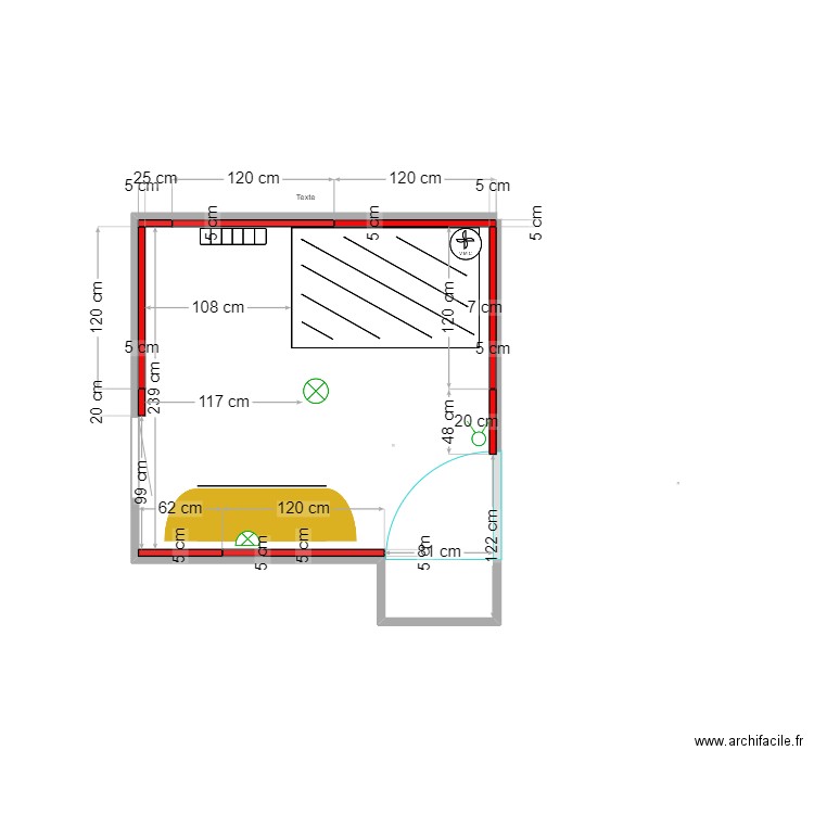 DOUCHE. Plan de 0 pièce et 0 m2