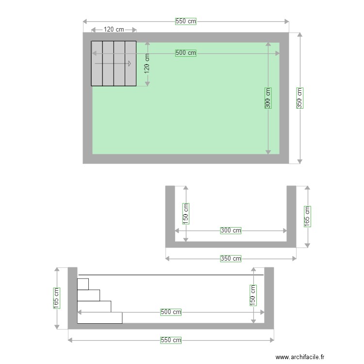 plans piscine 1. Plan de 0 pièce et 0 m2