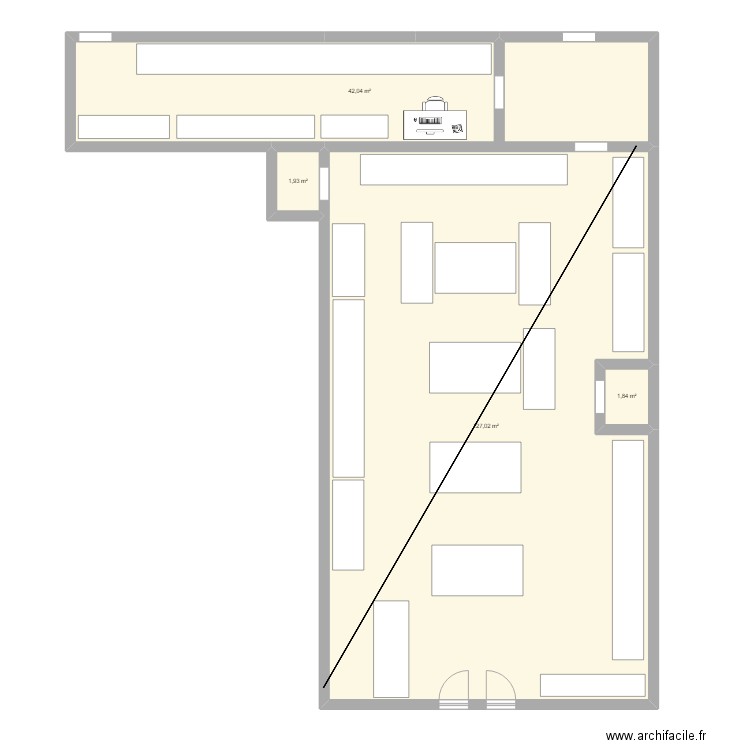 plan zone. Plan de 0 pièce et 0 m2