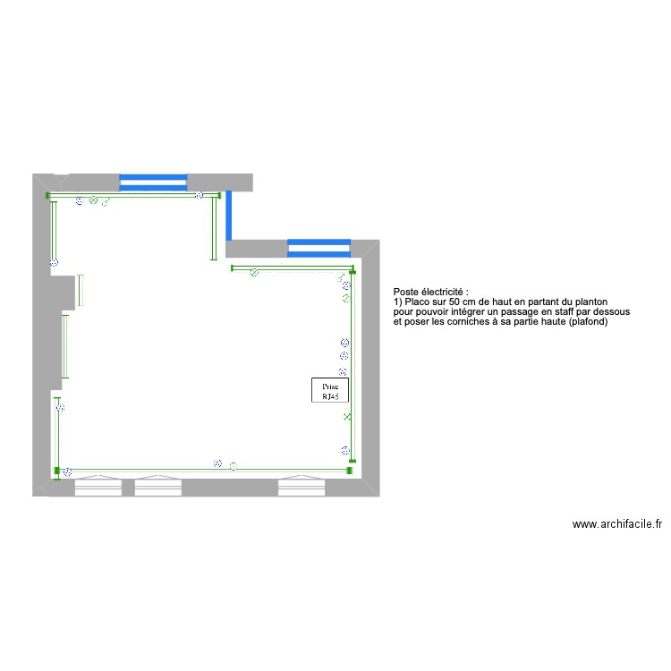 séjour (poste électricité). Plan de 0 pièce et 0 m2