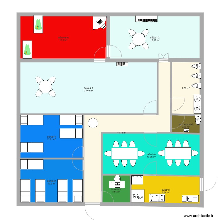 plan crèche. Plan de 0 pièce et 0 m2