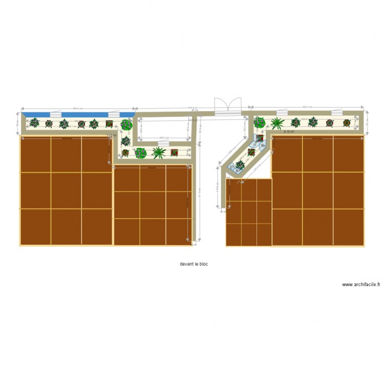 proget bloc. Plan de 0 pièce et 0 m2