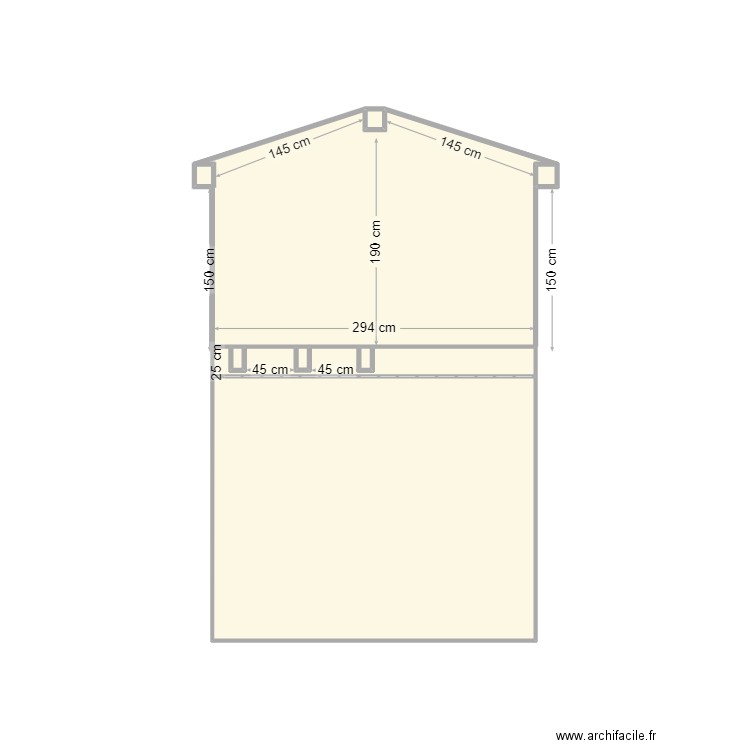 projet royan. Plan de 8 pièces et 13 m2