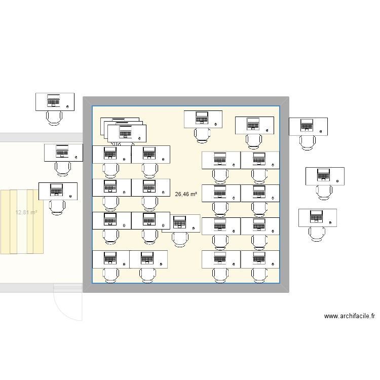 ecole. Plan de 0 pièce et 0 m2