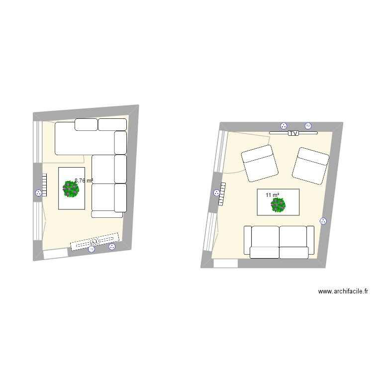 Salon Bernard. Plan de 0 pièce et 0 m2