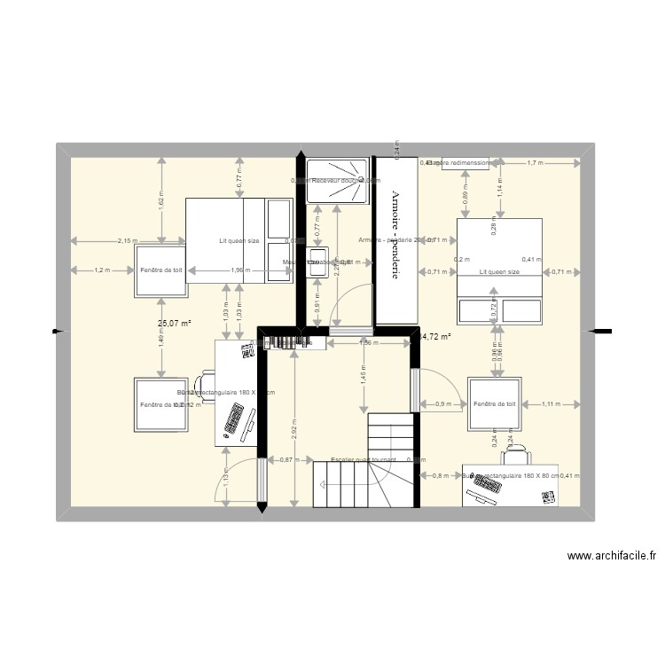 PLAN ETAGE. Plan de 0 pièce et 0 m2