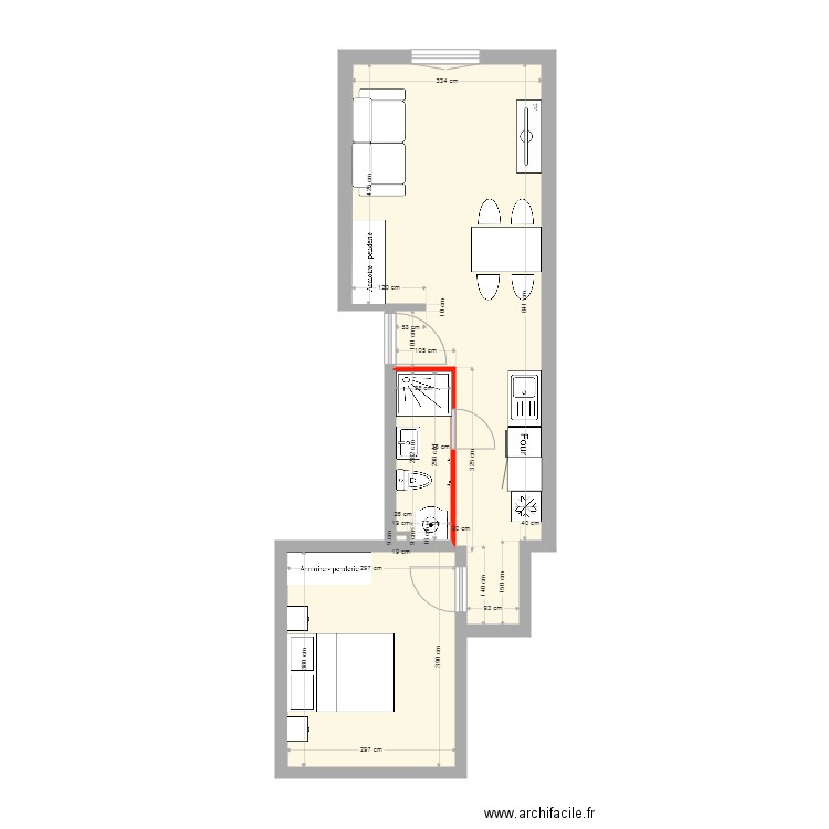 rdc gauche. Plan de 0 pièce et 0 m2