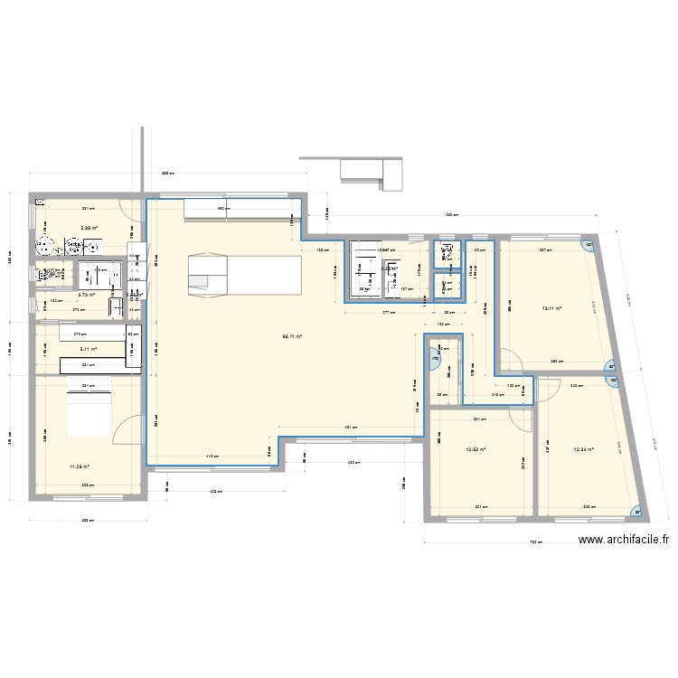 maison. Plan de 0 pièce et 0 m2