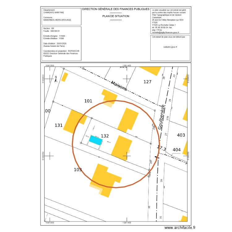 canipelle. Plan de 0 pièce et 0 m2