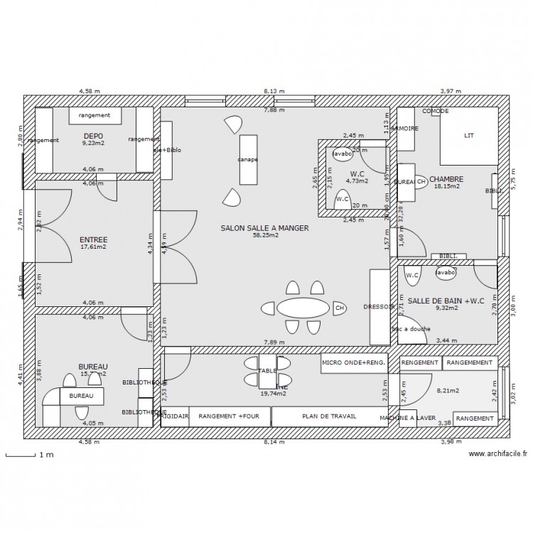 MAISON1. Plan de 0 pièce et 0 m2