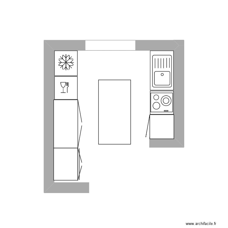 cuisine. Plan de 0 pièce et 0 m2