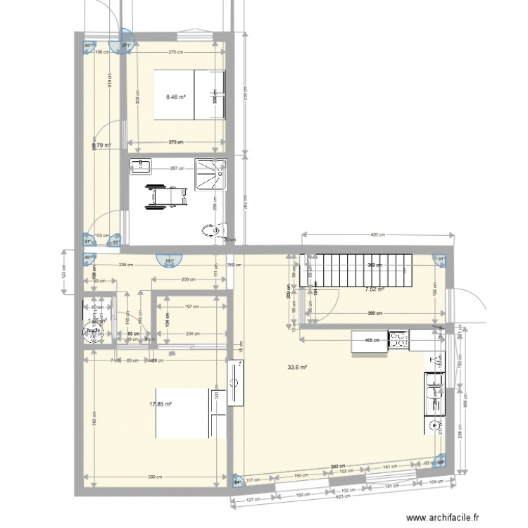 RDC  Montech. Plan de 0 pièce et 0 m2