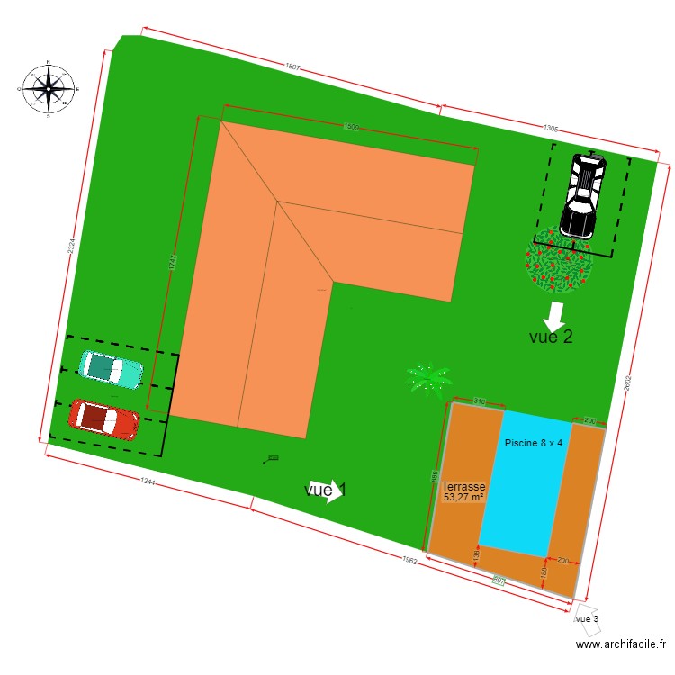 plan piscine cyril 2. Plan de 0 pièce et 0 m2