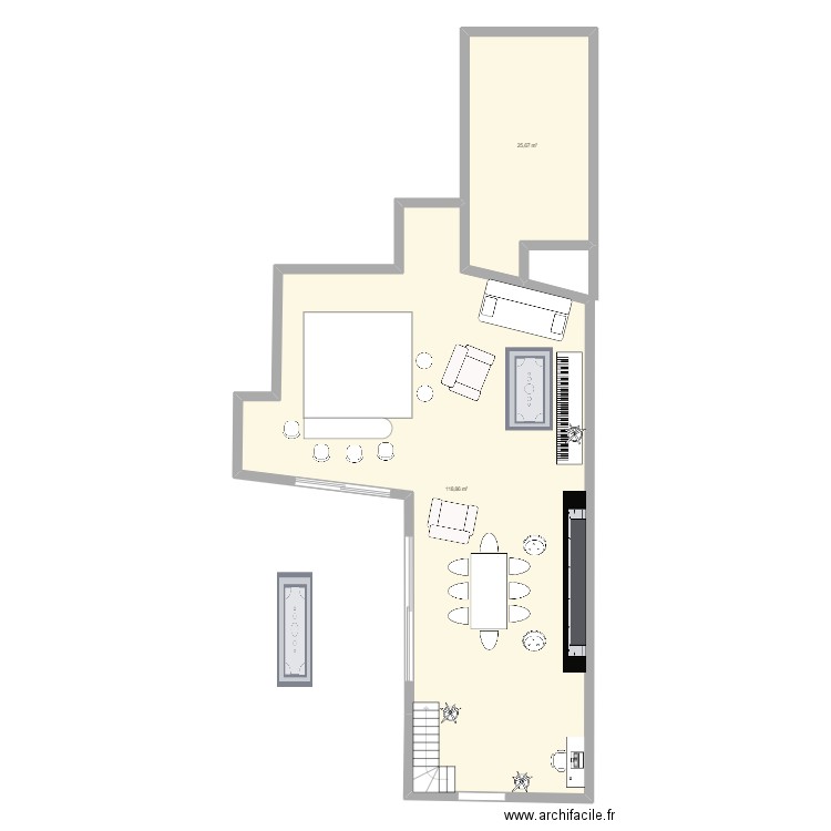 Plan maison RDC. Plan de 0 pièce et 0 m2