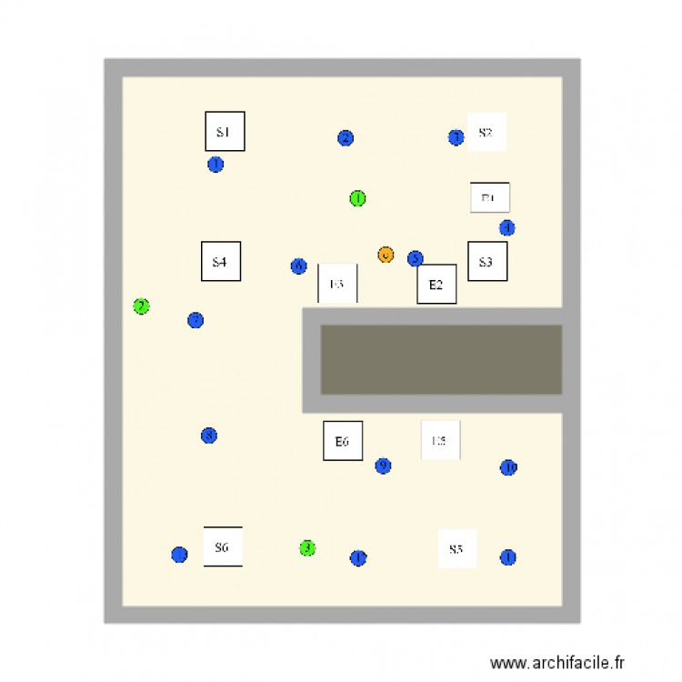 ST2 BERNAY. Plan de 0 pièce et 0 m2