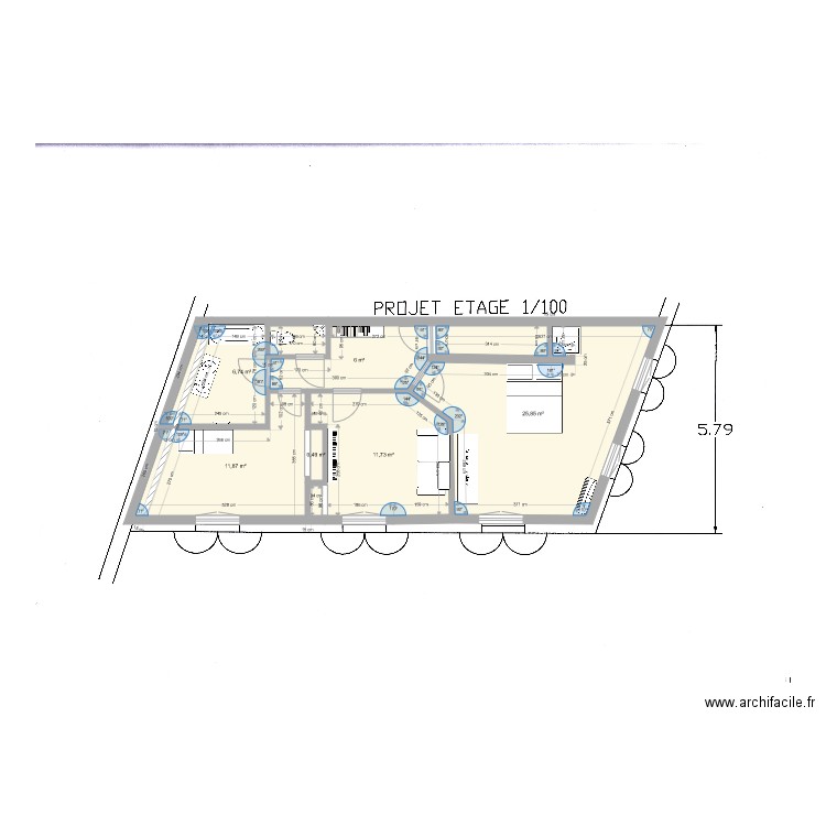 Plan etage valentin AlixV2. Plan de 0 pièce et 0 m2