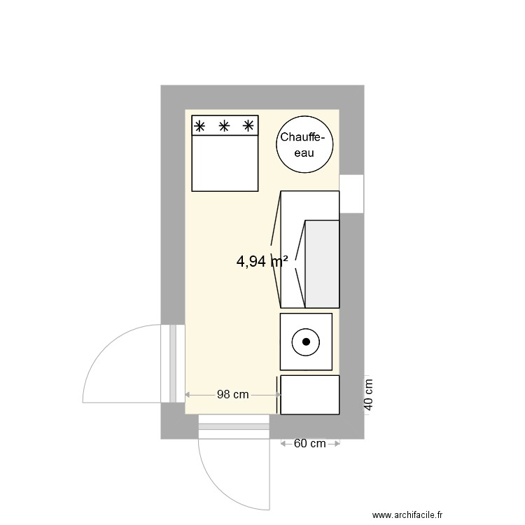 Cellier 1. Plan de 0 pièce et 0 m2