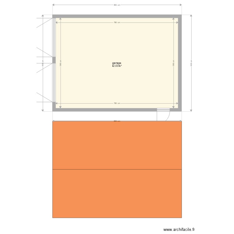 garage toiture. Plan de 0 pièce et 0 m2