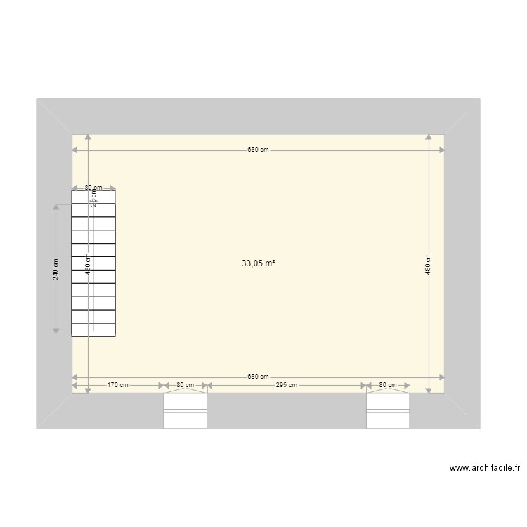 Maison premier etage existant. Plan de 0 pièce et 0 m2